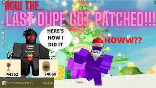 HOW THE LAST ISLANDS DUPE GOT PATCHED Roblox Islands [upl. by Drud]