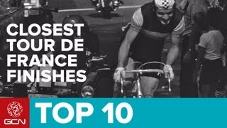 Top 10 Closest Tour De France Finishes Ever [upl. by Derfliw]