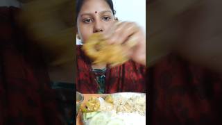 Garam garam masala jholBhat 🍚🤤  eating shots videoshorts videoYouTube reels video [upl. by Babbette]