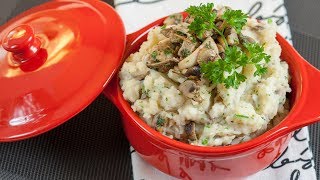 How to Make a Celeriac Mashed Potatoes with Sautéed Mushrooms [upl. by Uol]