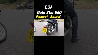 BSA Gold Star 650 Exaust Sound [upl. by Atekal221]