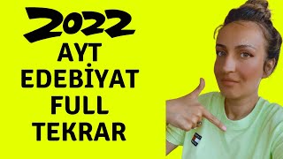 AYT EDEBİYAT FULL TEKRAR Genel Tekrar 📌Tek video [upl. by Ehcadroj]