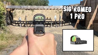 Sig Romeo 1 Pro  unboxing and range test [upl. by Ihtak125]