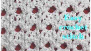 Easy crochet fan stitch for baby blankets and more 98 [upl. by Aisatna2]