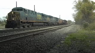 CSX 5491 Leads Mixed Freight  11262024 [upl. by Neufer]