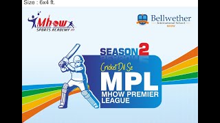 DAY 9 MPL MHOW PREMIER LEAGUE SEASON 2 AT BELLWETHER INTERNATIONAL SCHOOL MHOW tgslive 1 [upl. by Aihgn]