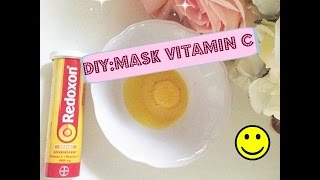 ماسك فيتامين سي لتبيض البشره Diymask vitamin c [upl. by Anikes]