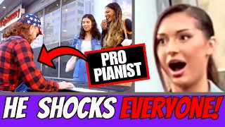 Pro Pianist Goes in Disguise  Shocks EVERYONE Top 20 Reactions [upl. by Lyrak]