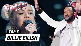 The best BILLIE EILISH Blind Auditions on The Voice [upl. by Godard541]