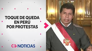 TENSIÓN EN PERÚ  Caos y confusión en LIma y Callao tras anuncio de toque de queda por protestas [upl. by Eeliram]