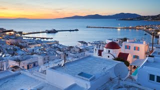 Greece  Tinos Island  The Cyclades  Miasto Tinos  4K [upl. by Ellivnarg]