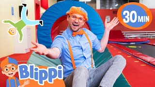 Blippi Learns to Tumble Easy Gymnastics Videos for Kids and Toddlers [upl. by Beare]