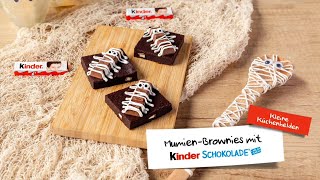 MumienBrownies mit kinder Schokolade [upl. by Rabah]