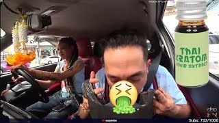 Suspendas gets sick in the car pukes [upl. by Atiuqer]