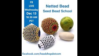 FB Live beadshopcom Netted Bead with Emily and Grace [upl. by Aisetal]