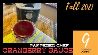 Cranberry Sauce Pampered Chef Cooking Blender Demo [upl. by Vernice959]