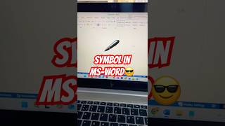 How to Create a Pen symbol in MsWord  Pen ka symbol kaise bnaye msword ytshort computer [upl. by Atires398]