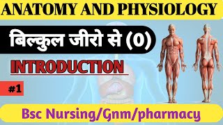 Anatomy and physiology lacture 1  Bsc nursing GNM ANM  pharmacy Introduction class [upl. by Arahk21]