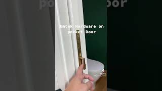 Bathroom Remodel Emtek Hardware on Pocket Door [upl. by Gonzales982]