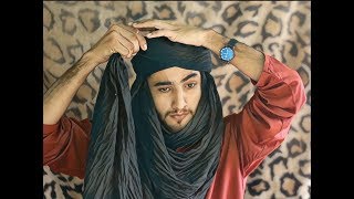 How to Tie Turban Like Jaffar  Theif of Bagdad  Mens headwearing Tutorial  Amaan Ullah [upl. by Scholz]