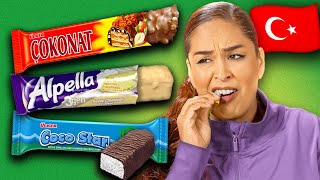 Mexican Moms Try Turkish Snacks For The First Time [upl. by Anavlys]