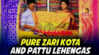 Exclusive Collection Of Pure Zari Kota And Pattu Lehengas  Hello Ladies  Vanitha TV [upl. by Llevram]