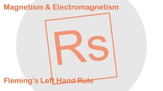 Lockdown Learning Flemings Left Hand Rule [upl. by Montfort52]