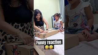 👧🏻 TODDLERS HILARIOUS Reaction to Surprising Gift shorts funny viral [upl. by Pip]