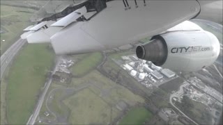 CityJet Avro RJ85  Dublin to London City Full Flight [upl. by Nicram301]