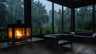 Rain Sounds For Sleeping  99 Instantly Fall Asleep With Rain And Thunder Sound At Night [upl. by Anead]