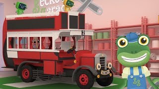 Geckos Garage  Oscar The Old Bus Goes To Geckos Garage  Vehicles For Kids  Cartoons For Kids [upl. by Ahsilef]