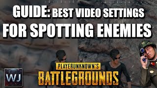 GUIDE Best video settings for SPOTTING enemies  PLAYERUNKNOWNS BATTLEGROUNDS [upl. by Nosemyaj]