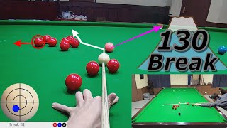 Snooker POV Fuji 130 Break No8 [upl. by Jaime]