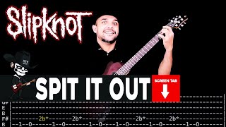 【SLIPKNOT】 Spit It Out  cover by Masuka  LESSON  GUITAR TAB [upl. by Annauqahs666]