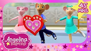 Angelina and the Hearts on Ice  FULL EPISODES  Cartoons for Kids  Angelina Ballerina9 Story Kids [upl. by Ayotahc]