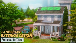 How I Landscape My Houses In The Sims 4 Building Tutorial [upl. by Ettenwahs]