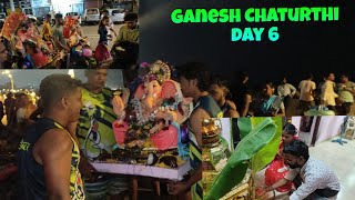 GANESH CHATURTHI  DAY 6  2k24  madhavivlog ganpatibappamorya  Part 7  VLOG 130 [upl. by Akeemahs637]