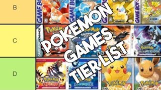 Pokemon Game Tier List  Ranking Every Main Line Pokemon Game [upl. by Aicella393]