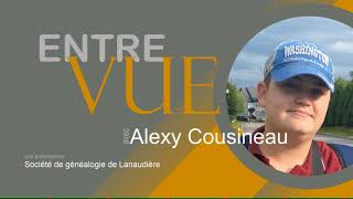 Entre vue Alexy Cousineau  Société de généalogie de Lanaudière [upl. by Adnahsor126]