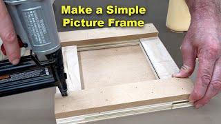 Make a Simple Picture Frame  Basic Woodworking [upl. by Dinsmore868]