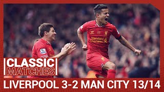 Premier League Classic Liverpool 32 Man City  Anfield goes wild for Coutinho winner [upl. by Oloap]