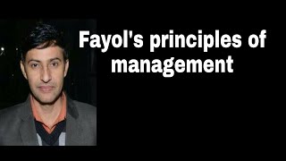 3 Fayols principles of management [upl. by Enytsuj]