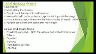 Pharmaceutical Dosage Forms [upl. by Isa214]