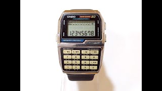 CASIO DATA BANK 80 DBC810 Digital Watch Module 1476 [upl. by Halbert]