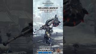 Bazelgeuse Armor amp Weapon Set  MHW Iceborne monsterhunter bazelgeuse armor weapon showcase [upl. by Etteiram21]