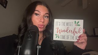 ASMR  Christmas Decor Tour 🎄 whispered tapping tracing [upl. by Idnim]