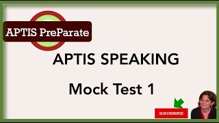 APTIS GENERAL Speaking Practice TEST 1  Get ready for APTIS with these Tests [upl. by Castara]