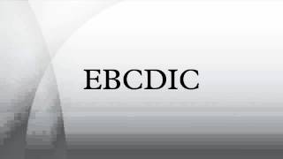 EBCDIC [upl. by Isak]