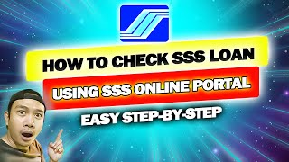 PAANO ICHECK ANG IYONG SSS LOAN ONLINE sss loan status update [upl. by Thacher]