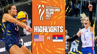 🇺🇸 USA vs 🇷🇸 SRB  Highlights Phase 1 Womens World Championship 2022 [upl. by Piselli]